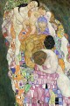 Muerte y vida parte de Gustav Klimt